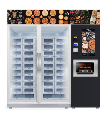 Máquina de venda automática refrigerando do cacifo da pizza com vender esperto do mícron da micro-ondas