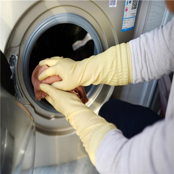 Reusable Waterproof Long Sleeve Latex Gloves , Rubber Laundry Gloves