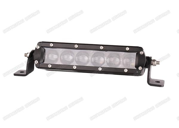 Truck Parts 4D Single Row LED Light Bar 30w 6000K Black / White For Tractor