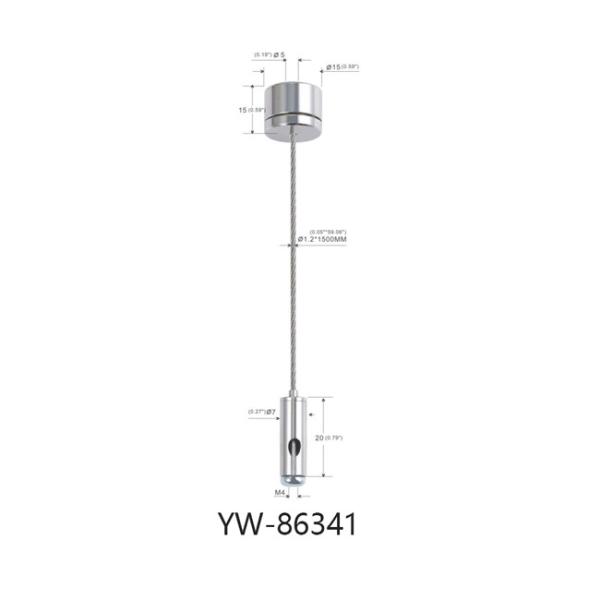 Allumage de la suspension convenable Kit With Adjustable Gripper Hook YW86336 de fil