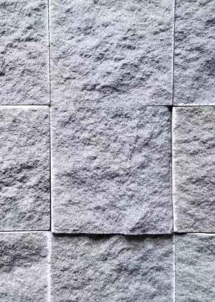 Exterior Wall Polished Granite Tiles High Gloss Grey Color Uniform Structure