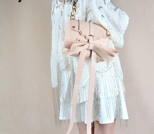 2016 new Korean fashion shoulder diagonal bag ladies handbag Bow