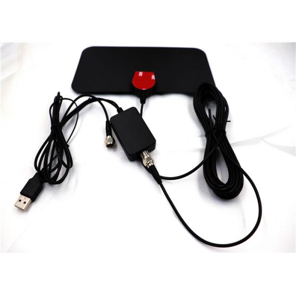 Ultra Thin Indoor Hdtv Antenna 10ft Coaxial Cable , Gain 3dbi Hd Digital Antenna