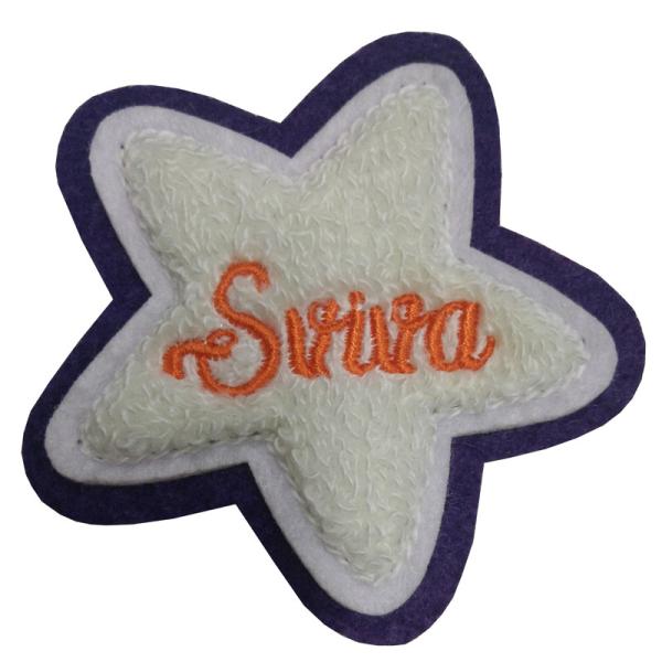 Iron On Heat Cut Border Embroidery Chenille Patch PMS Color
