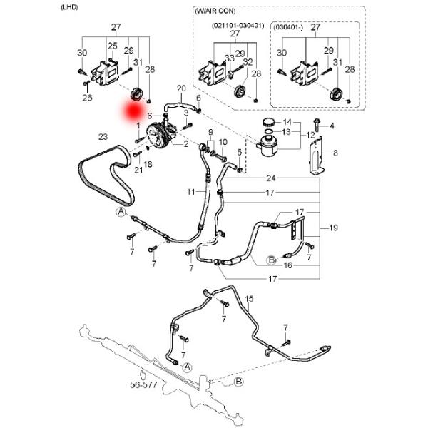 OEM 57212-3A000 572123A000 Tension Roller For HYUNDAI H-1/STAREX Bus (A1)2.4