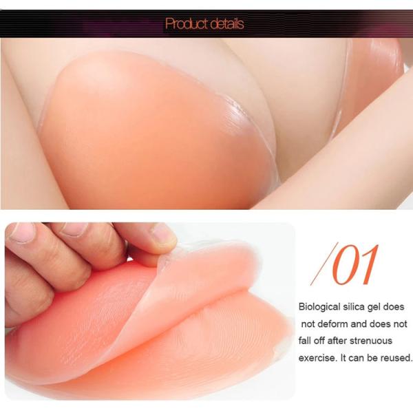 Niris Lingerie seamless 100% silicone strapless adhesive bra for female Silicone Bra
