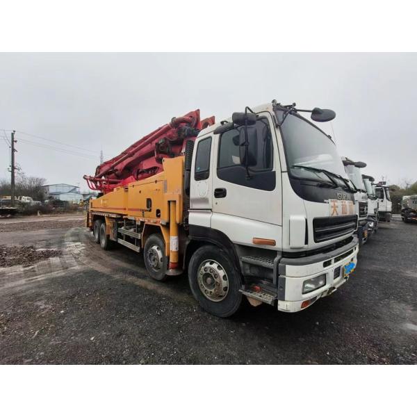 Pompes à béton d'occasion 46m Usine de mélange de béton Équipement lourd Pompes à béton