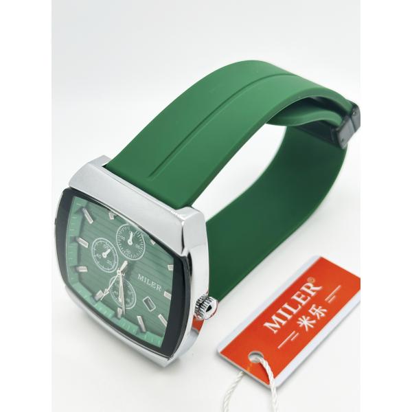 Модные спортивные роскошные силиконовые ремешки часы Lage Dial Запястье кварцевые часы