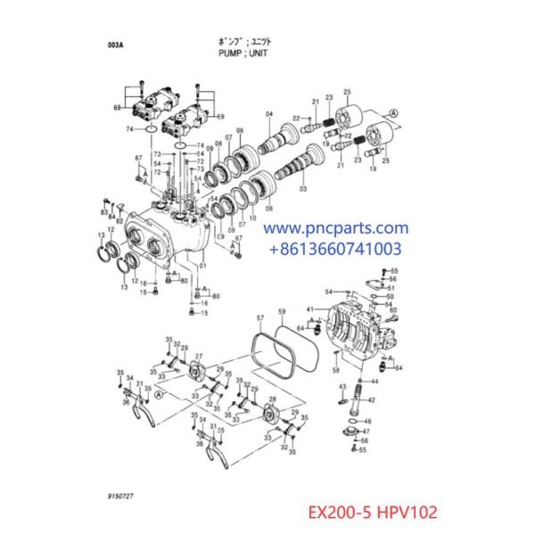 2036795 2036786 Valve Plate HPV102 EX200-5 For Hitachi Excavator Hydraulic Pump