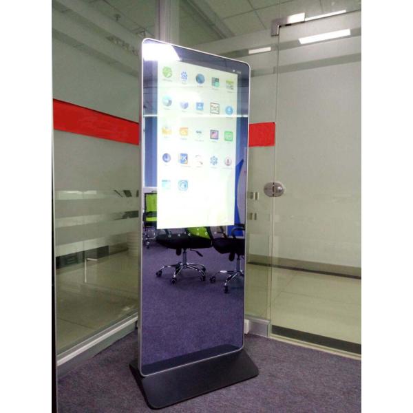 43 Inch Floor Stand Digital Signage Kiosk Led Magic Mirrors Monitor With Sensor Switch