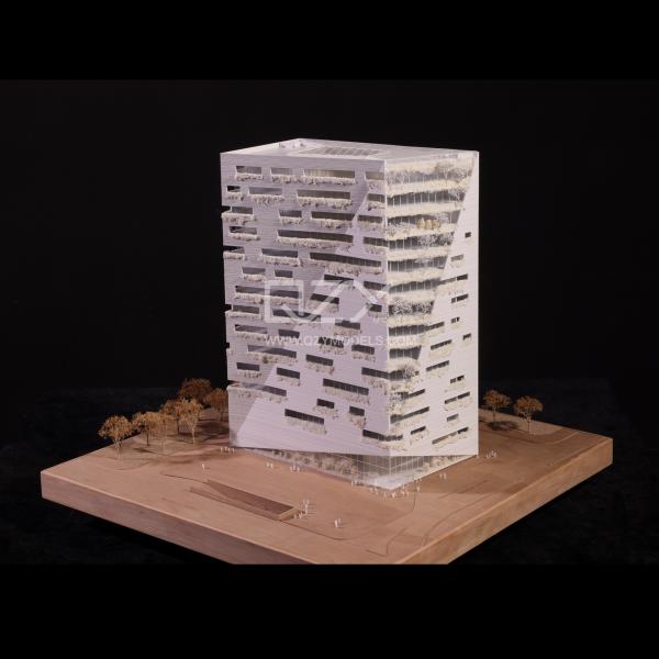 1サンコオフィスビル 木造建築模型