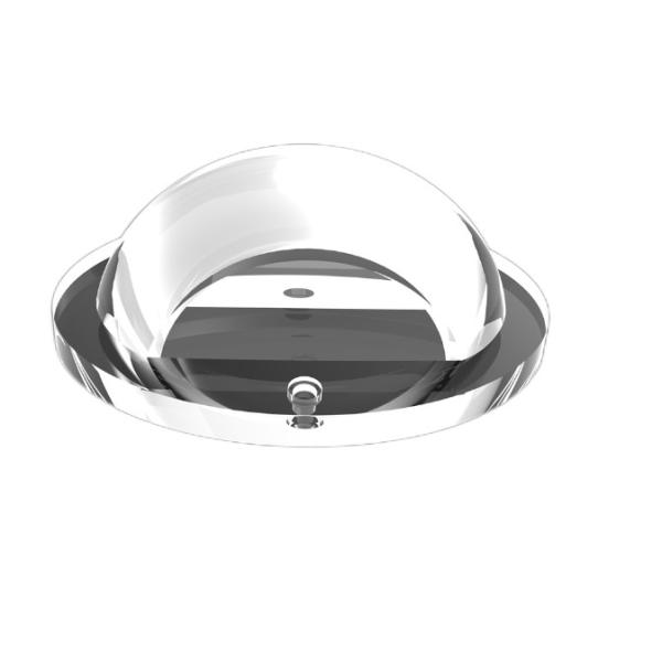 Объектив СИД 170 градусов универсальный акриловый, практически прозрачный объект