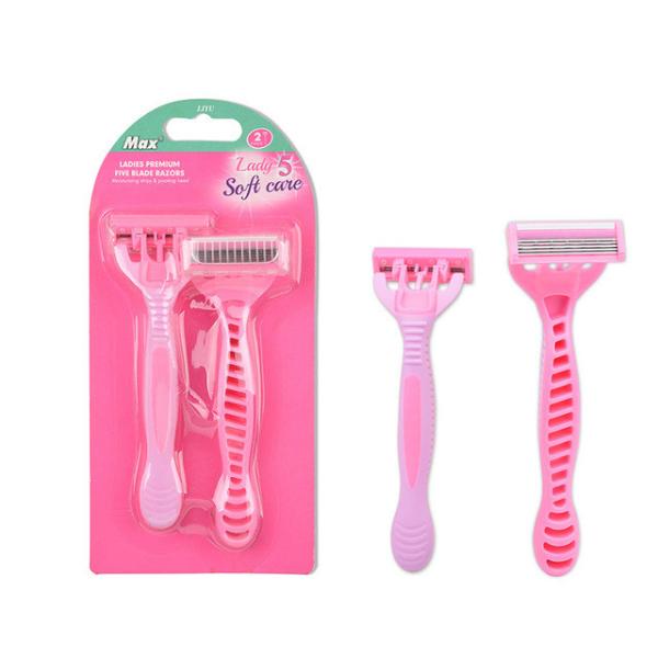 Sweden Stainless Steel Lady Razor 5 Blade Razor Women One Time Razor Shavers