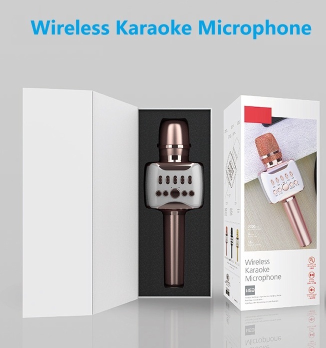 Premium Custom Handmade Paper Rigid Box For Wireless Karaoke Microphone