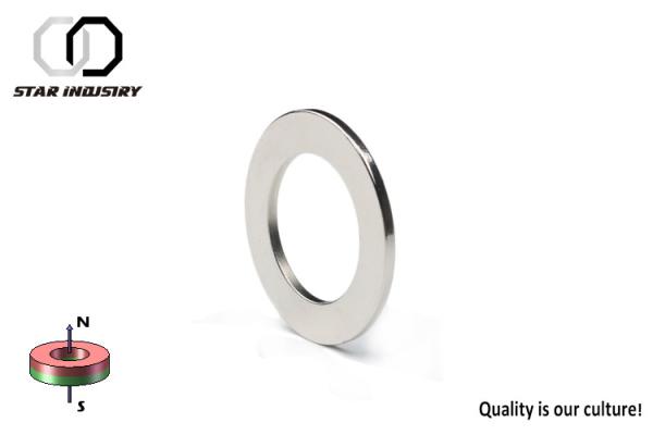 NiCUNi coated N35 ndfeb ring magnet , Large neodymium magnets , Neodymium ring magnets