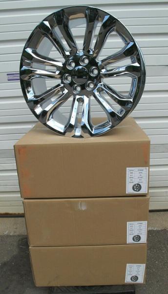 22 1500 Ram 6 Lug Chrome Wheels Rims 5666 Factory Spec