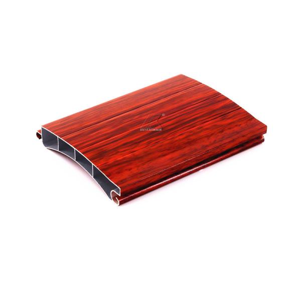 Made In China Hot Sale 6063-T5 Wood Grain Aluminum Roller Shutter Slat Profile