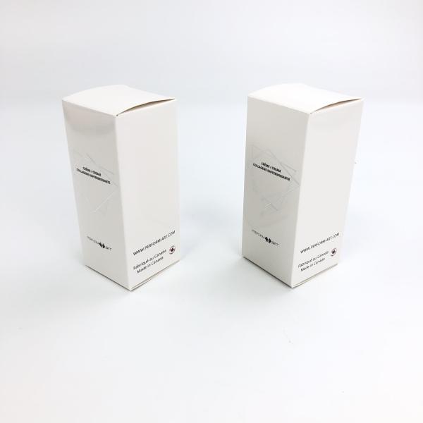 Cartão branco de carimbo quente feito sob encomenda por atacado de Matt Film With 350g para o empacotamento cosmético da caixa de papel da pestana do alimento da amostra