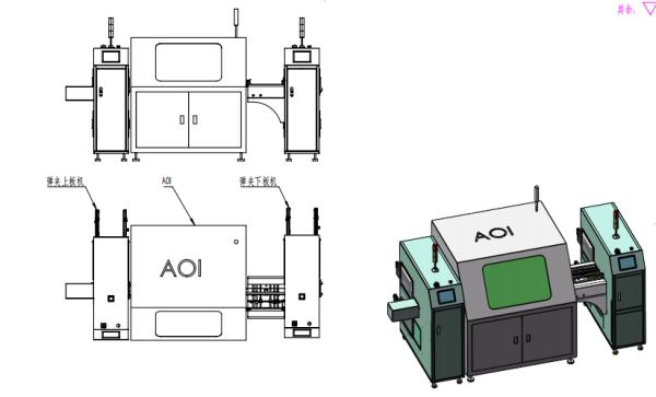 PCB Intelligent AOI inspection production Line (Integrated pin holder upper and lower boards, high-precision visual inspection)