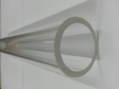 O tubo de ensaio inferior redondo 1650℃ de quartzo amacia o ponto da temperatura grande
