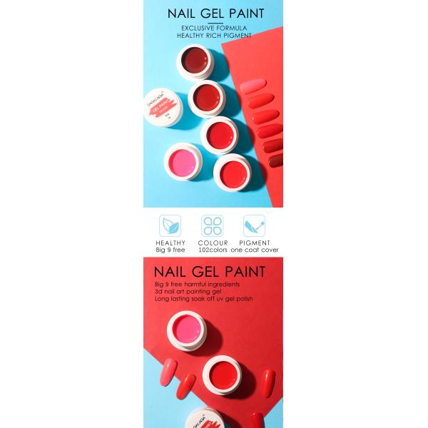 MSDS Certified White Neon Chrome Paint High Pigment Gel Nail Art Set for No Wipe Application and Long-Lasting Results