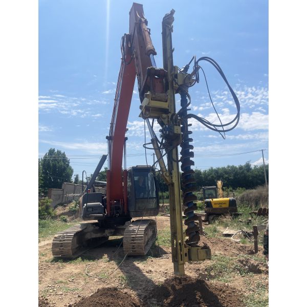 Hydraulic-Powered Excavator-Mounted DTH Drill Rig for Multifunctional Drilling with Max 20m Depth
