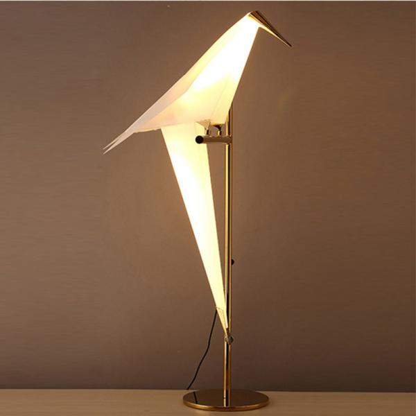 Art Deco Bird Paper Floor lamp Bedroom Studio living room lamp stand origami light(WH-MFL-21)