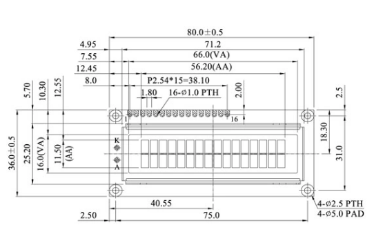 Настраиваемый 2,7-дюймовый COB STN ЖК-дисплей Модуль ЖК-дисплей