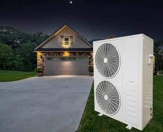 Воздух боилера R32 теплового насоса SUNRAIN A++ жилой для того чтобы намочить высокую температуру теплового насоса