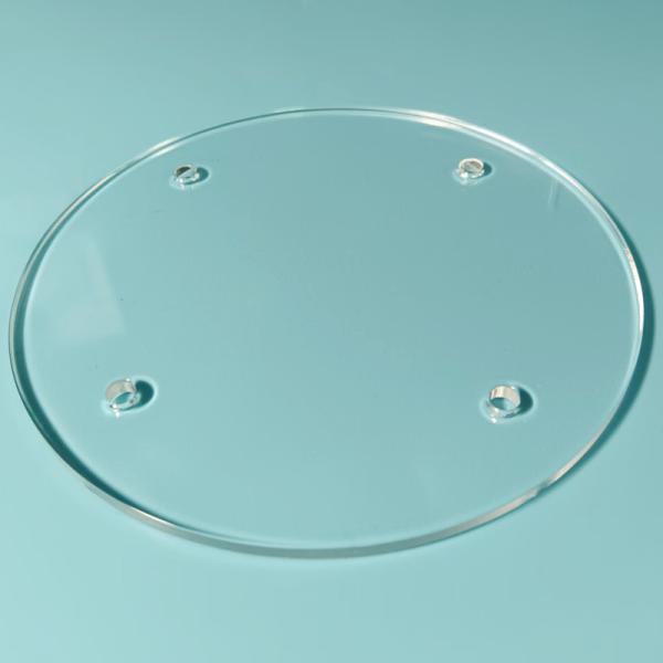 Precision Perforated Quartz Plate High Purity Fused Silica Double Side Ground For Tube Furnace Vacuum Coating