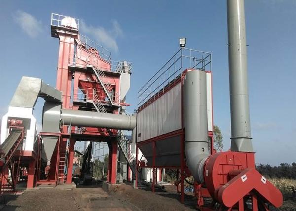 Stationary Asphalt Batch Mix Plant 120 Ton Per Hour Environmental Protection