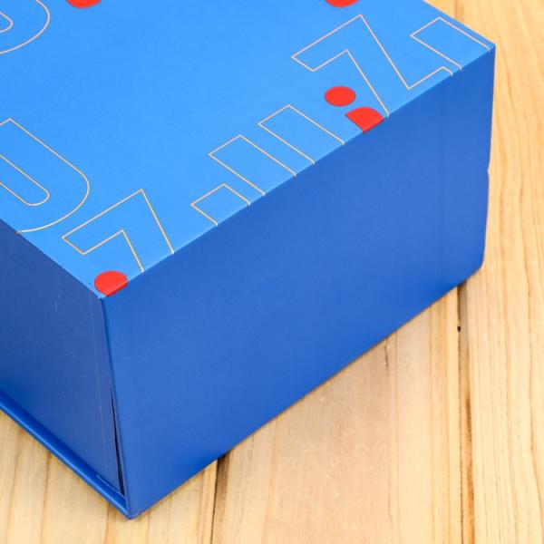 Flap Closure Rigid Gift Packaging Box Book Shaped With Handle Clothing Shoes