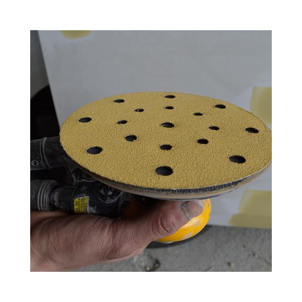 5 Inch 6holes Dry Milling Hook And Loop Sanding Disc Round Sand Paper