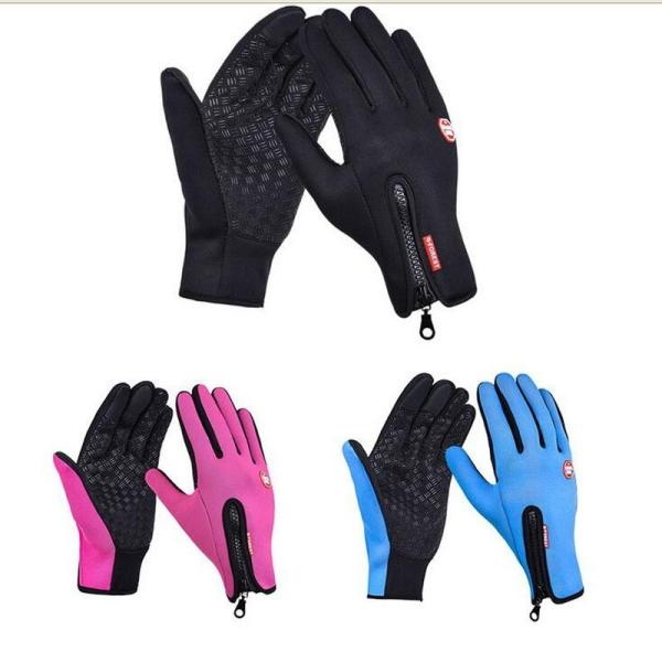 Mountain Bike Cycling Gloves Full Finger Touch Screen Anti-Slip Windproof Racing Glove