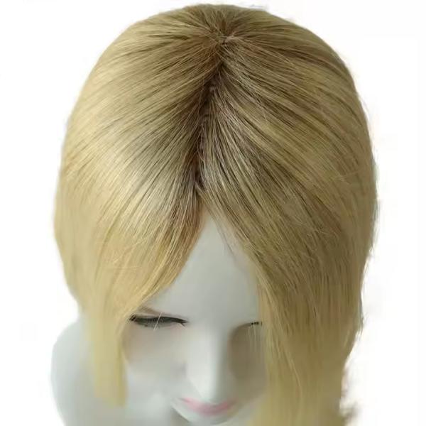 Hot Sale Brazilian Virgin Hair Topper Human Fish Net Women Topper Human Hair Toupee Raw Hair Topper for Women