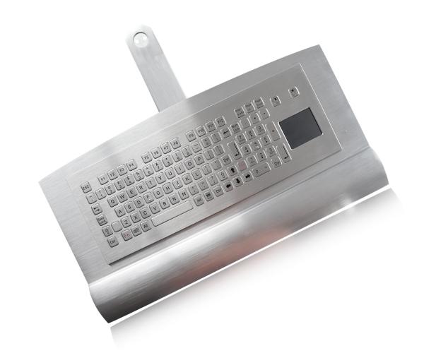IP68 Dynamic Vandal Proof Industrial Keyboard with 103 Keys & Touchpad