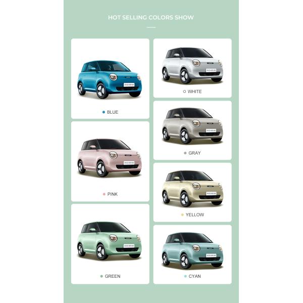 28kWh Chang'An Lumin Mini EV Car Used Slow Charge 9.5 Hours