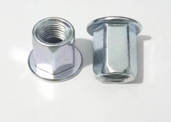 M6 M8 Stainless Steel  Hex Hexagon Flat Head Blind Rivet Nut Polishing Plain