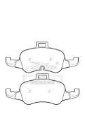 Audi A4L Audi D1876, 8S0698151 Pads Cerâmicos Frontais