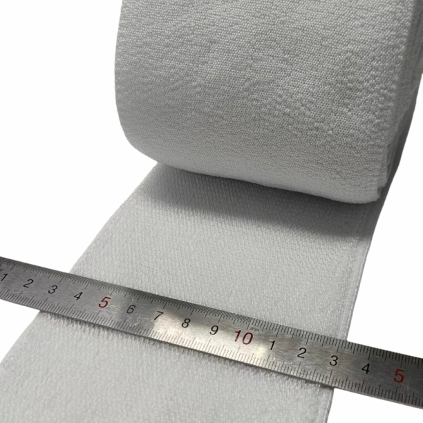 Nylon Woven Elastic Soft Waistband Super Wide White Color For Garments And Packaging