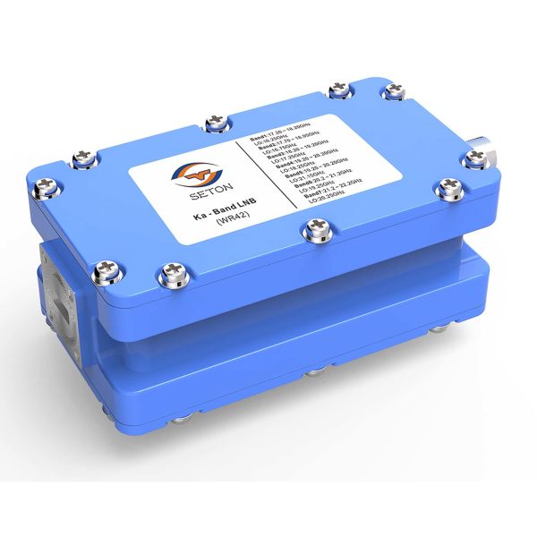 VSAT LNB WR42 With 17.6 - 26.7GHz Frequency Range For KA Band Systems