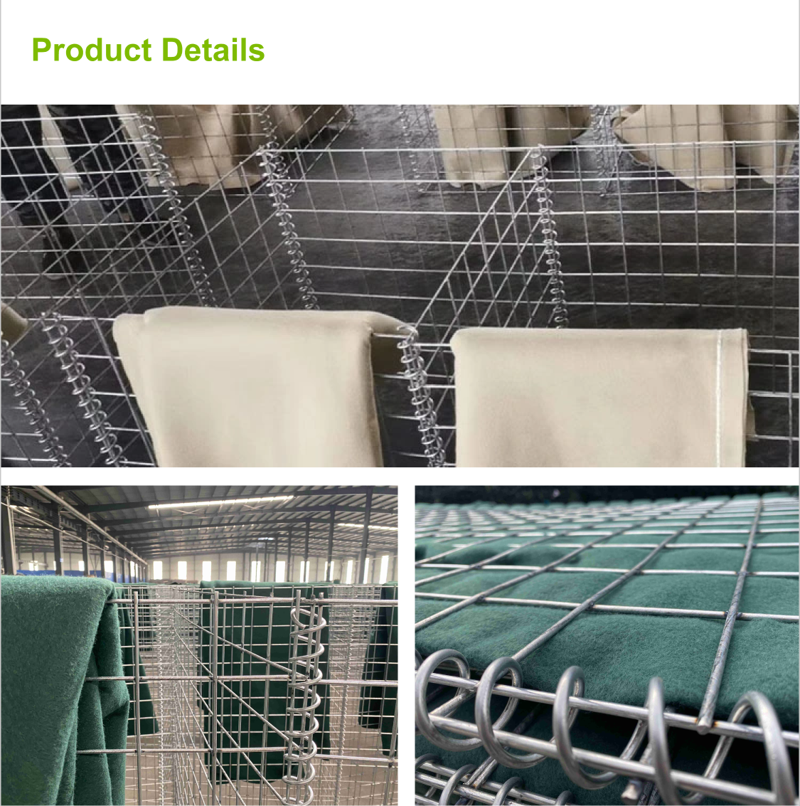Горяче погруженный оцинкованный 4 мм Hesco Барьерная стена Heavy Duty Gabion