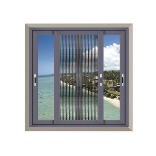 Janela deslizante de vidro com abertura horizontal