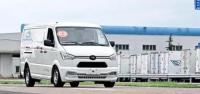 Portas da porta 5 de Van Truck With Side Sliding da carga de 260KM EV 2 assentos