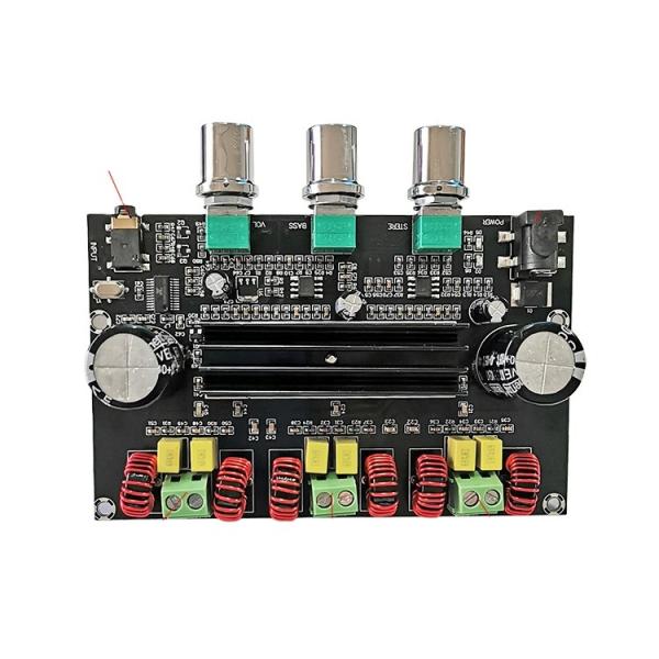 100W Output Power 12-24V Supply Voltage 2.1 Channel TPA3116D2 Digital Audio Amplifier Board
