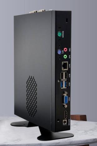 Black Mini Desktop PCs Intel Core i5-7200U i5-7300U VGA+HDMI Fan cooling