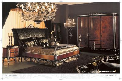Luxury Villa/European Classical Furniture,Wood Bed,Wardrobe,Dresser,VS-001