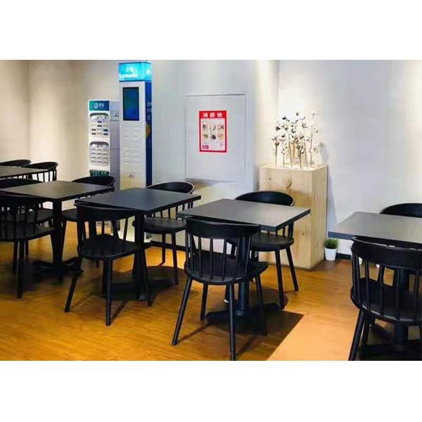 Windsor Pink Plastic Dining Chairs 45cm 77cm Curved Backrest