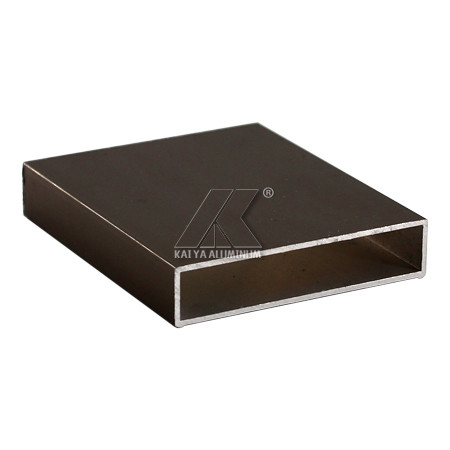 Bronze Extruded Aluminum Profiles / Aluminium Extrusion Tube Anodized Tube