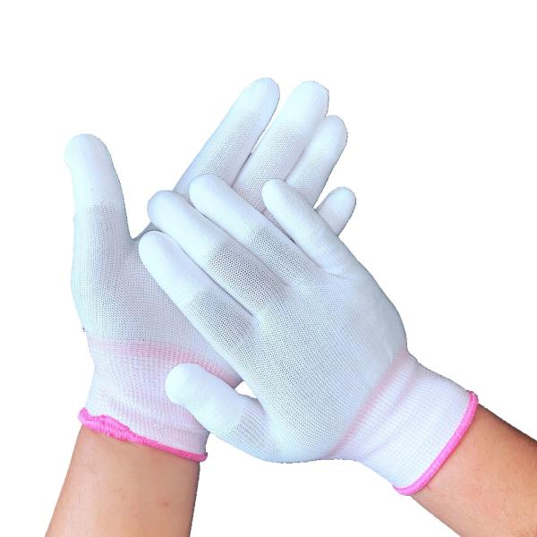 L'électronique blanche d'ESD Grey Hand Antistatic Gloves For de coton d